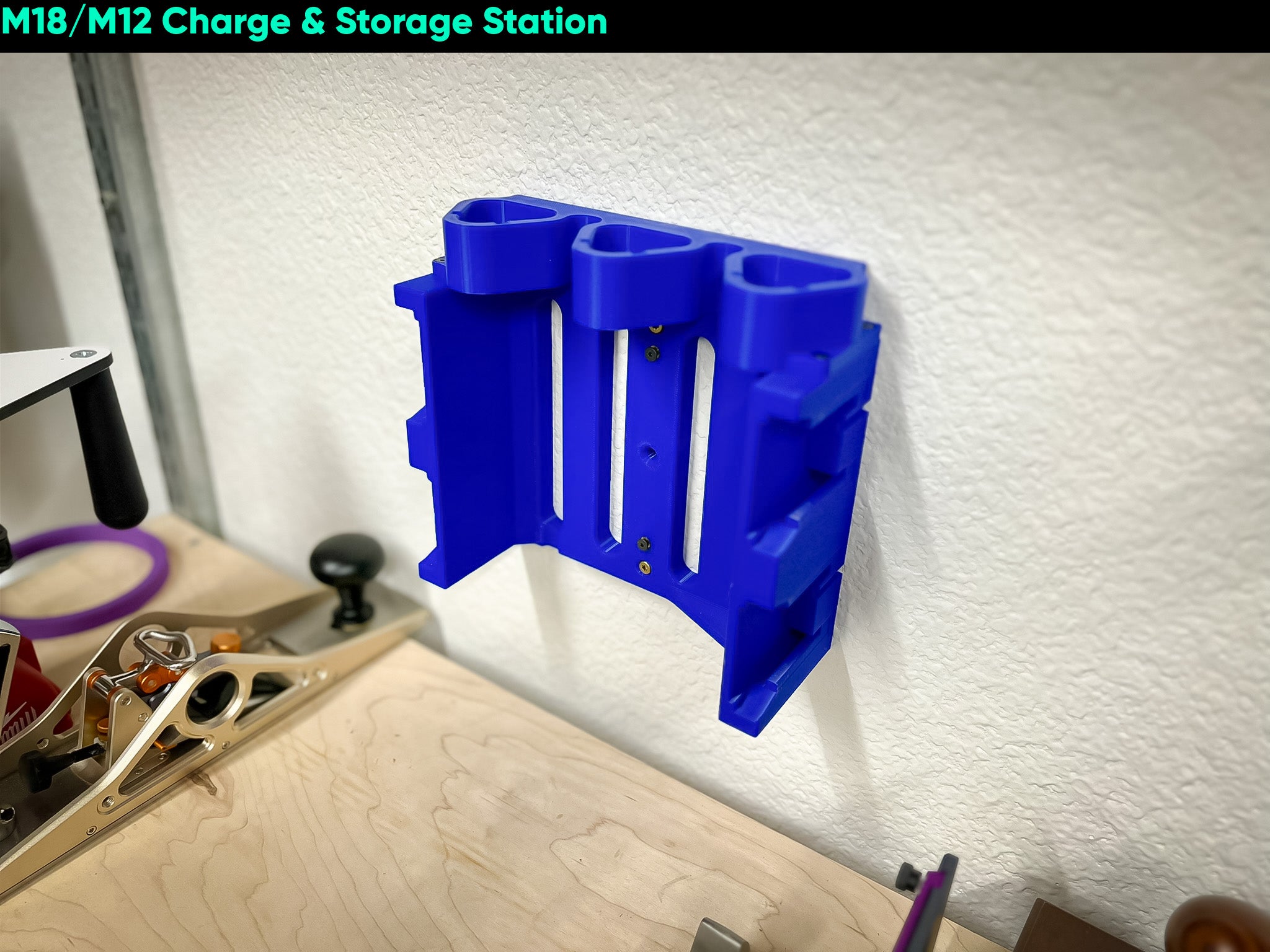 M18 M12 Charge And Storage Station - Merrick Woodworks